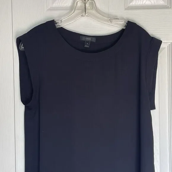 J. Crew Black Scoop Neck Sleeveless Top Women's Size 4 - Picture 8 of 16